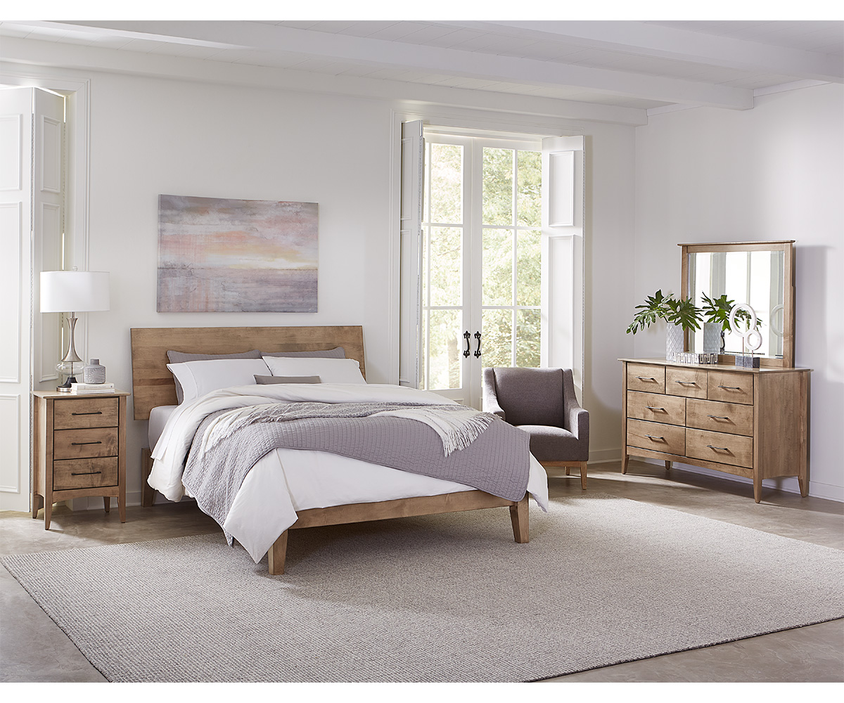 Atlantic 1 Drawer 2 Door Nightstand - Image 5