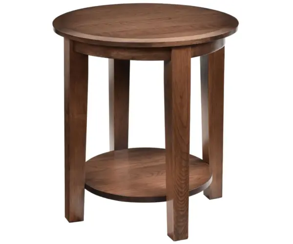 Deluxe Shaker Round End Table - 22"